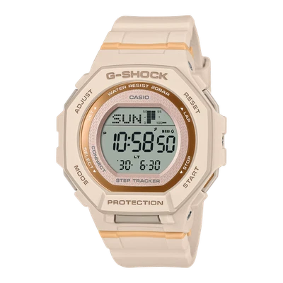 Rastreador digital de pasos G-Shock GMDB300-4 rosa pastel para damas Foto 1 de 3