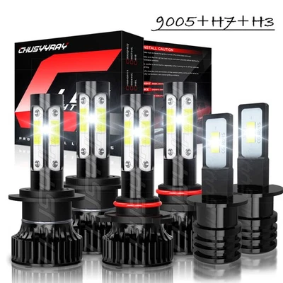Kit de luces antiniebla faros LED de haz alto bajo para Mazda Protege5 2002-2003 6X Foto 1 de 4