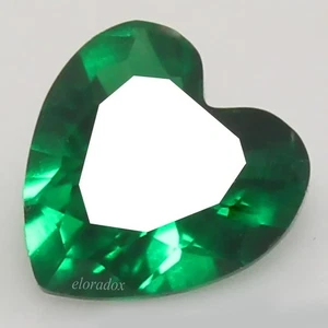 Gemas sin calentar corazón MUZO verde colombiana certificadas 5,00 mm EL05 - Imagen 1 de 6