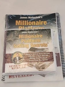 James Malinchaks Millionär Plattform Verkaufsgeheimnisse CD & Arbeitsbuch VOLLSTÄNDIGES SET - Bild 1 von 1