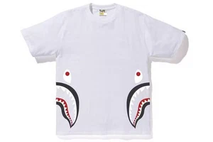 Camiseta A BATHING APE BAPE Side Shark Blanca/Negro Auténtica Nueva Para Hombre Talla M - Imagen 1 de 12