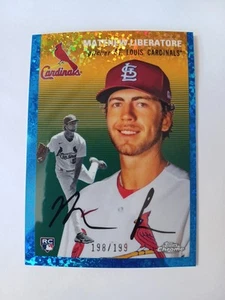 Mini refractor de diamante Matthew Liberatore 2023 Topps cromo platino azul/199 - Imagen 1 de 2