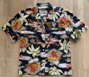 Vintage Hawaiian mens shirt Tahiti retro 80s 90s beach holiday surf - Picture 1 of 4
