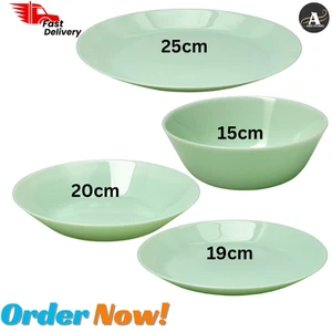 Juego de vajilla de cocina OFTAST platos laterales/profundos de cena verde claro - Imagen 1 de 14