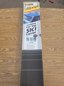 Locking Car Top Ski Carrier Drip Rail Mount Luggage Rack NOS Vintage Multi Use - Picture 1 of 7
