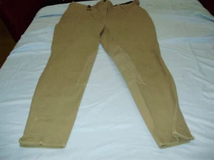 ON COURSE Light Khaki Riding Pants Womens 32 inch zipper waist - Picture 1 of 5