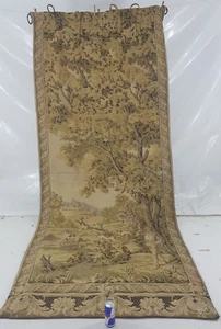 Vintage French Beautiful Forest Hunt Scene Wall Hanging Tapestry 259x115 cm - Picture 1 of 14