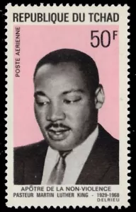 Chad 1969 MNH, Martin Luther, NOBEL PEACE Prize, Human rights activist  - Picture 1 of 1