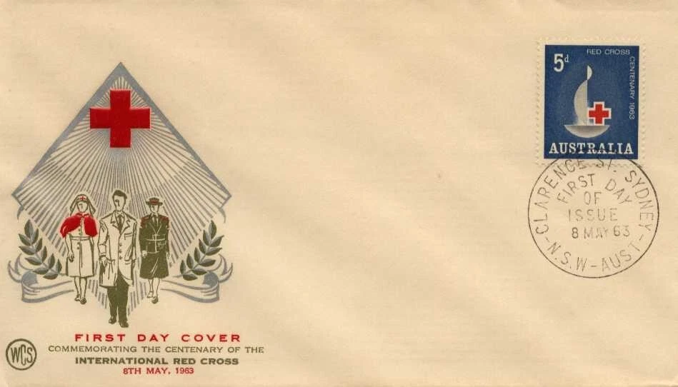 Australia 1963 Centenary Int'l Red Cross "Wesley/WCS" FDC 8-5-63 [Clarence St] - Image 1 of 1