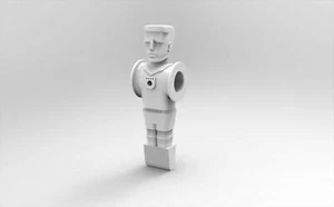 Ullrich-Sport Tischfussball Kicker Figur "Soccer mit Gewicht - weiss" - Bild 1 von 1