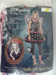 STRANGELING SKULLS & STARS FAIRY HALLOWEEN COSTUME, SZ YOUTH/TWEEN XL (12-14) - Picture 1 of 7