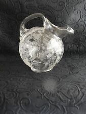 Cambridge Glass Co. Rose Point 80 oz. Ball Jug Ice Lipped Pitcher 3900/116