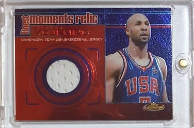 2000 Topps Finest Alonzo Mourning #PATCH Game Worn Jersey - Ready to Grade - Image 1 of 4