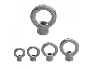 EDELSTAHL V4A Ringmutter Schraubring Augenmutter Öse M6 M8 M10 M12 M16 Kette - Bild 1 von 7