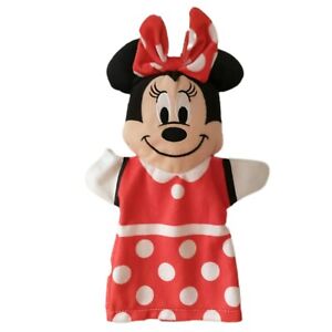 Melissa and Doug Minnie Mouse Puppet Disney Baby Red White Polka Dots Red White