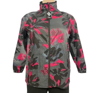 Giacca Rise by LuLaRoe Determinata Atletica Zip Media Nera Rosa Alta Ventilazione Nuova con etichette - Foto 1 di 17