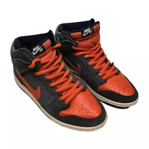 Nike Dunk High SB Syracuse Obsidian Team Orange Size 11 305050-481 Rare Vtg 2014 - Picture 1 of 13