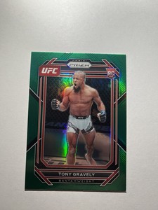 2023 UFC Prizm Tony Gravely Green Rookie Card RC Mint!