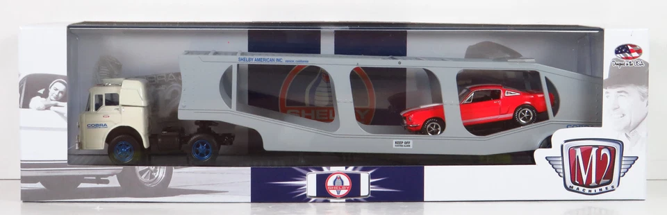 M2 Machines R15 Auto Haulers Shelby 1964 Ford C-950 1966 Shelby GT350 Mustang - Image 1 of 4