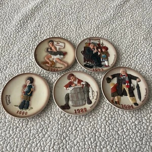 Mini placa Norman Rockwell 1981-1984 edición limitada x5 - Imagen 1 de 9