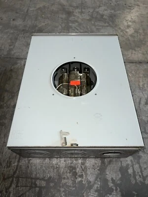 B&C 200 Amp 600V Meter Socket Can Ringless 7T Jaw 3 Phase 4 Wire Bypass #3 - Image 1 of 3