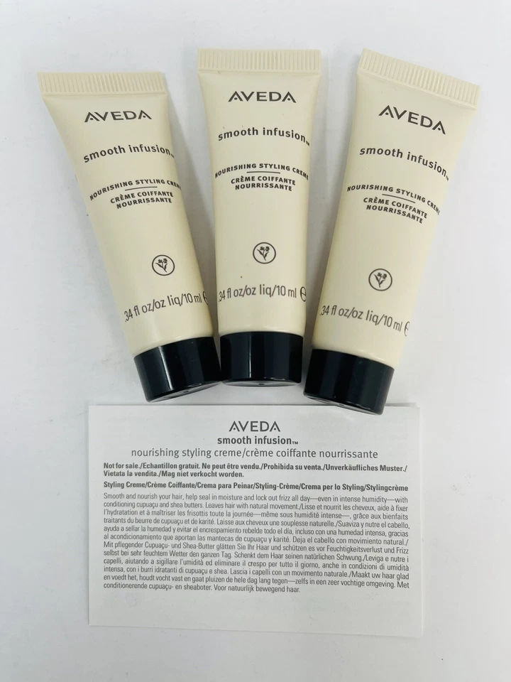 Crema de peinado nutritiva de infusión suave AVEDA 4x0,34 oz tamaño de viaje/prueba NUEVO Foto 1 de 1