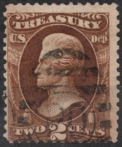 O73 1873 3c US STAMP Andrew Jackson , 7th President of USA - Official - Picture 1 of 2