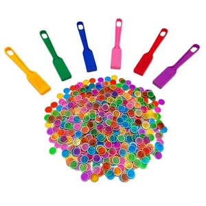 JUNWRROW Magnetic Bingo Wand with Chips6-Pack& 600 Metal Chips 6 Color Metal ... - Picture 1 of 6