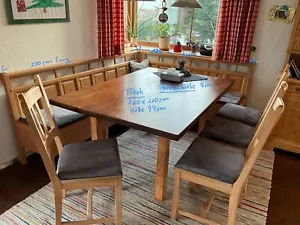 Wunderschöne Eckbank mit Tisch und Stühlen gebraucht - Bild 1 von 1