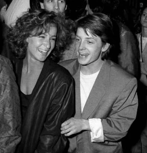 Jennifer Grey Michael J. Fox at Pretty In Pink Premiere, at Man - 1986 Old Photo - Bild 1 von 1