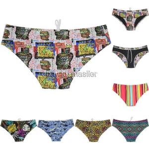 Costumi da bagno uomo fodera completa tavola pantaloncini da surf costumi da bagno slip bikini nuoto - Foto 1 di 13