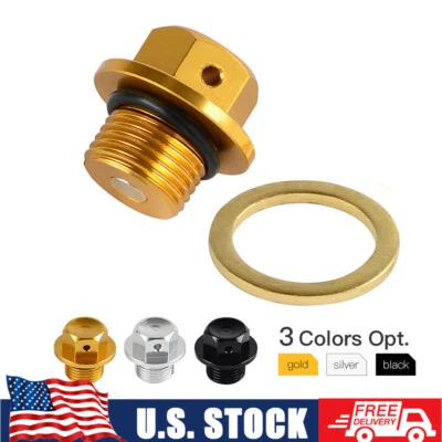 Magnetic Oil Drain Plug Bolt 14mm for Suzuki GSX-R600 750 1000 GSX1300R Hayabusa Foto 1 de 4