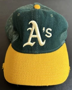 Vintage Oakland Athletics A's New Era Pro Model Snapback Adjustable Hat Wool MLB - Picture 1 of 7