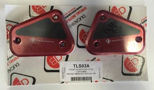 DUCABIKE for Ducati Front Reservoir Fluid Caps Black TLS03A - Picture 1 of 1