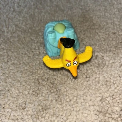 McDonalds Happy Meal Toy Angry Birds Chuck Launcher 2.5" x 2.5" Bird W Launcher - Image 1 of 4