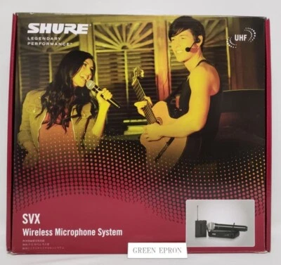 SHURE  SVX14 PGA31 Wireless Set Headworn Microphone Included System Black - Image 1 of 4