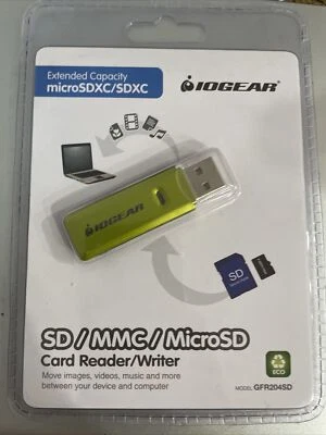 IOGEAR SD/MMC/MicroSD Card Reader ( GFR204SD) - Image 1 of 2