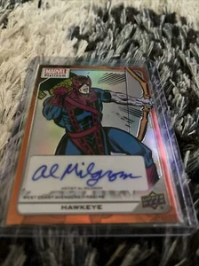 Upper Deck Marvel Platinum Hawkeye orange Rainbow Creator Auto #d/25 #06 frisch - Bild 1 von 2