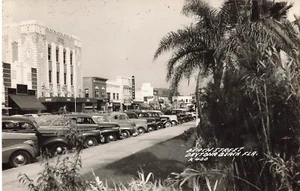 Echt Foto AK Daytona Beach, Florida Beach Street Oldtimer um 1940 Z6 - Bild 1 von 2