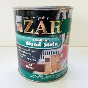 ZAR Quart 140 MERLOT Oil Based Interior Wood Stain 14012 Green 0C08 Can - Picture 1 of 4