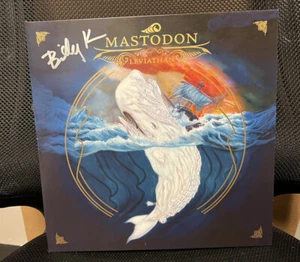 Mastodon Leviathan LP Ltd Blue 500 Vinyl US 2004 First Press! VG+ Signed - Picture 1 of 6