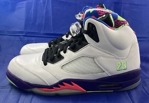 Air Jordan 5 Retro White Ghost Green-Court Purp Alt Bel-Air DB3335-100 Size 10.5 - Picture 1 of 12