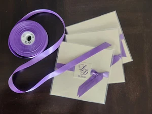 5/8" X 94 Yds Grape #37 Double Face Satin - Picture 1 of 3