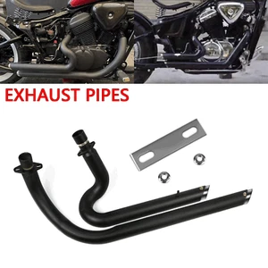 Exhaust Muffler Pipes System Fit For Honda Shadow Steed 600 VLX600 VT600C VLX400 - Foto 1 di 9