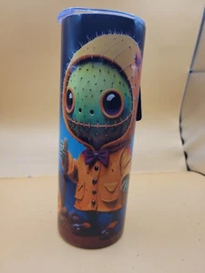 Trick R Treat Halloween Cactus Themed Cute 20oz Stainless Steel Tumbler #20037 - Picture 1 of 5