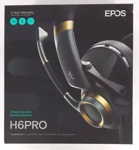 EPOS H6Pro Closed Acoustic Gaming Headset w/Mic *OPEN BOX* PS/Xbox/PC/Mac - Picture 1 of 5