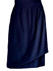 Designerska spódnica ołówkowa ESCADA by Margarete Ley Layering czarna wełna 42