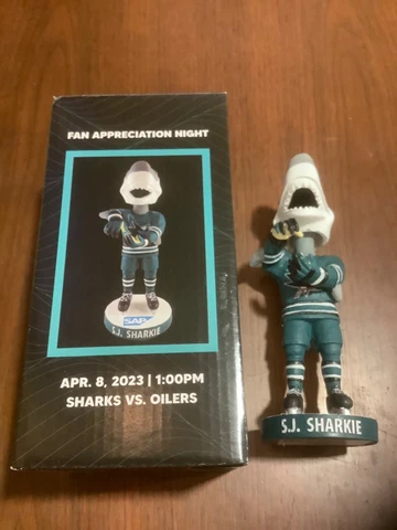 2023 SJ Sharkie BOBBLEHEAD San Jose Sharks SGA Stadium Giveaway Cover