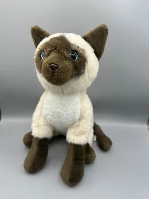 Petting Zoo 12" Siamese Cat Plush I'm Recycled - Image 1 of 4