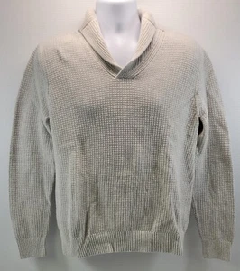 V) EXPRESS Herren Waffelstrick Pullover Langarm Sweater Shirt Oberteil Baumwolle Large - Bild 1 von 8